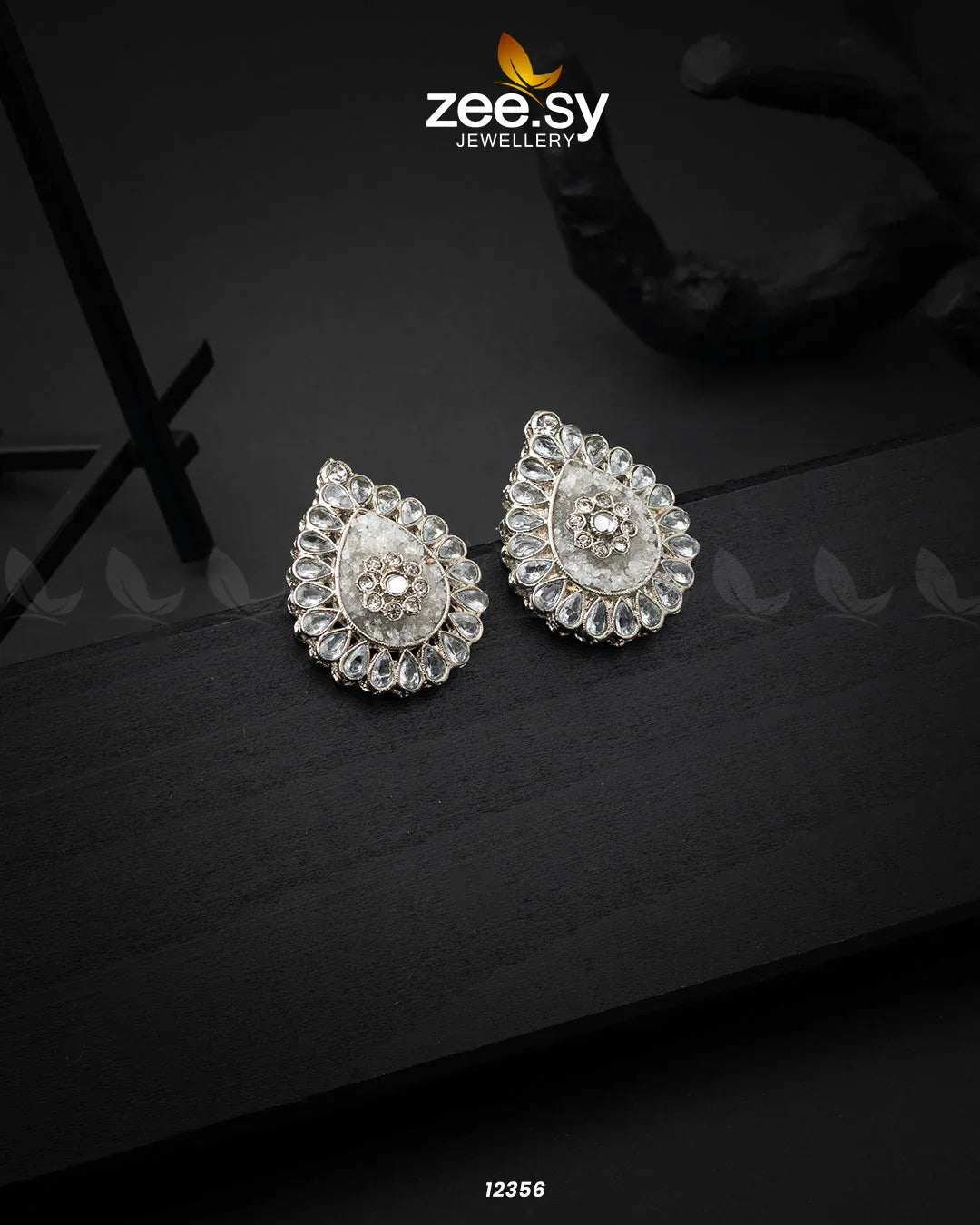 Turkish Earrings White - Zeesy Jewellery
