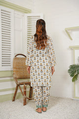 Qurb Stitched 2 Piece Summer Collection'2025-Twinkle Daisy