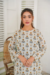 Qurb Stitched 2 Piece Summer Collection'2025-Twinkle Daisy