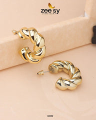Twisted Hoop Earring - Zeesy Jewellery