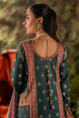 Qalamkar Unstitched 3 Piece Luxe Silk Suit-UA-02-Nina