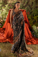 Qalamkar Unstitched 3 Piece Luxe Silk Suit-UA-04-Ava