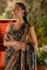 Qalamkar Unstitched 3 Piece Luxe Silk Suit-UA-04-Ava
