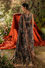 Qalamkar Unstitched 3 Piece Luxe Silk Suit-UA-04-Ava