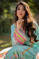 Qalamkar Unstitched 3 Piece Luxe Silk Suit-UA-06-Sara
