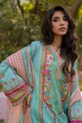 Qalamkar Unstitched 3 Piece Luxe Silk Suit-UA-06-Sara