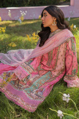 Qalamkar Unstitched 3 Piece Luxe Silk Suit-UA-07-Tessa
