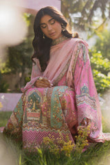 Qalamkar Unstitched 3 Piece Luxe Silk Suit-UA-07-Tessa