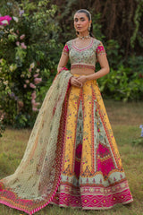 Qalamkar Unstitched 3 Piece Luxe Silk Suit-UA-08-Luna