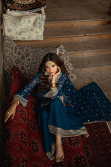 Aura By Haniumaimaz Stitched 3 Piece Formals Vol-01 Suit-USHNA