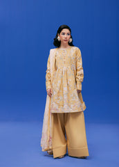 Zync By Florent Unstitched 3 Piece Printkari Lawn Suit-FZ-4A