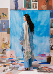 Zync By Florent Unstitched 3 Piece Printkari Lawn Suit-FZ-2B