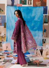 Zync By Florent Unstitched 3 Piece Printkari Lawn Suit-FZ-6A