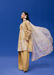 Zync By Florent Unstitched 3 Piece Printkari Lawn Suit-FZ-4A