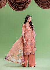Zync By Florent Unstitched 3 Piece Printkari Lawn Suit-FZ-1B