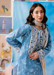 Zync By Florent Unstitched 3 Piece Printkari Lawn Suit-FZ-2B