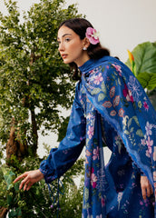 Zync By Florent Unstitched 3 Piece Printkari Lawn Suit-FZ-8A