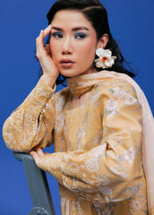 Zync By Florent Unstitched 3 Piece Printkari Lawn Suit-FZ-4A