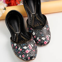 On Your Feets Floral Noir