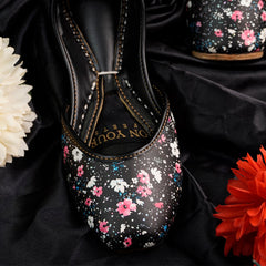 On Your Feets Floral Noir