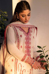 Zaha Unstitched 3 Piece Printed & Emb Lawn Suit-ZL-09-A-Elania