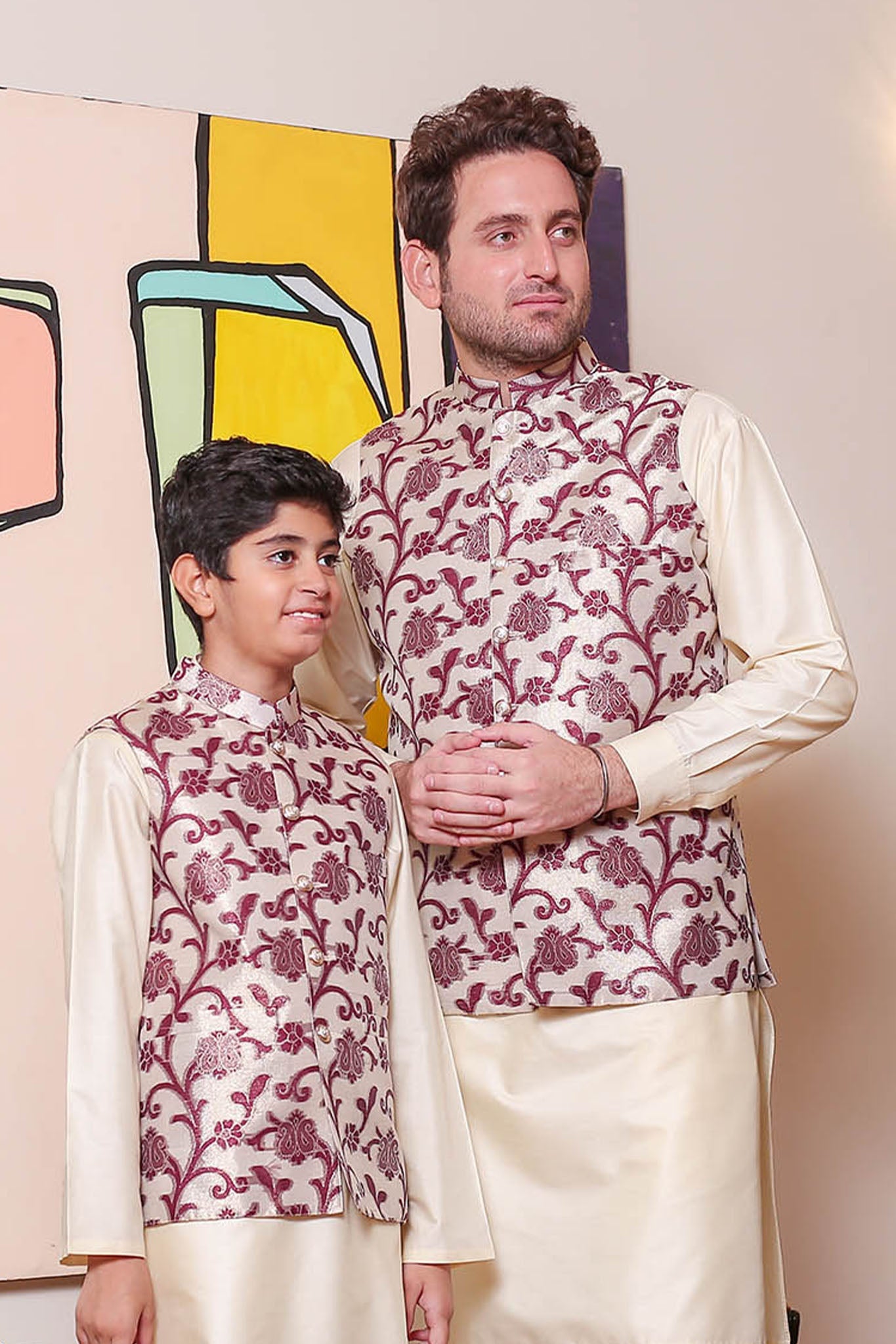 Real Image Mens Waist Coat Collection'2025-OW - 045 Cream