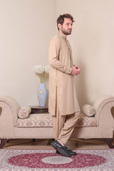Real Image Mens Kurta Shalwar Winter Collection'2025-D-522 Gold