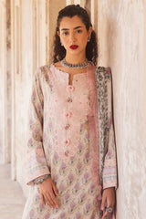Taneez by Roheenaz Unstitched 3 Piece Block Printed Lawn Suit-RNB-10-A-Vesta
