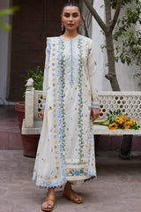 Zaha Unstitched 3 Piece Emb Festive Lawn Suit-ZF-08-Leya