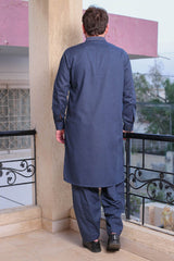 Real Image Mens Kurta Shalwar Winter Collection'2025-D-508 Blue