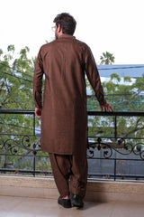 Real Image Mens Kurta Shalwar Winter Collection'2025-D-512 Copper
