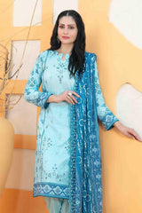 Ashleena By Tawakkal Unstitched 3 Piece Emb Digital Print Lawn Suit-D-3285