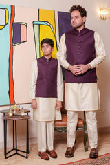 Real Image Kids Waist Coat Collection'2025-OKW-038 Smart Fit Magenta