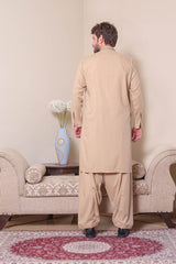 Real Image Mens Kurta Shalwar Winter Collection'2025-D-522 Gold