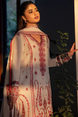 Zaha Unstitched 3 Piece Printed & Emb Lawn Suit-ZL-09-A-Elania
