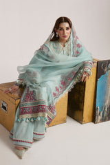 SS Lawn By Hussain Rehar Unstitched 3 Piece Emb Lawn Eid Edit Suit-02-Moraine
