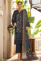 Rania By Sada Bahar Stitched 3 Piece Emb Lawn Vol-02 Collection-D-4076-Blue