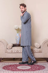 Real Image Mens Kurta Shalwar Winter Collection'2025-D-523 Dark Grey