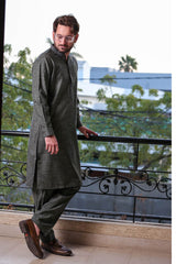 Real Image Mens Kurta Shalwar Winter Collection'2025-D-513 Grey