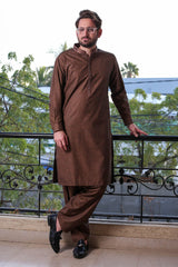 Real Image Mens Kurta Shalwar Winter Collection'2025-D-512 Copper