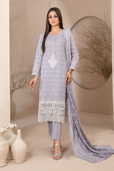 Banah By Tawakkal Unstitched 3 Piece Emb Lawn Suit-D-9115