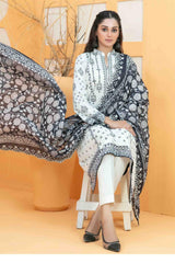 Ashleena By Tawakkal Unstitched 3 Piece Emb Digital Print Lawn Suit-D-3284