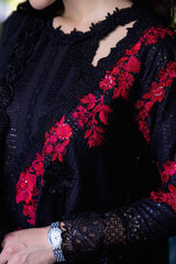 Orient Express By Mushq Unstitched 3 Piece Luxury Emb Lawn Suit-MSF-04-Exotica