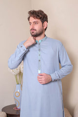 Real Image Mens Kurta Shalwar Winter Collection'2025-D-523 Blue
