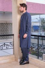 Real Image Mens Kurta Shalwar Winter Collection'2025-D-508 Blue