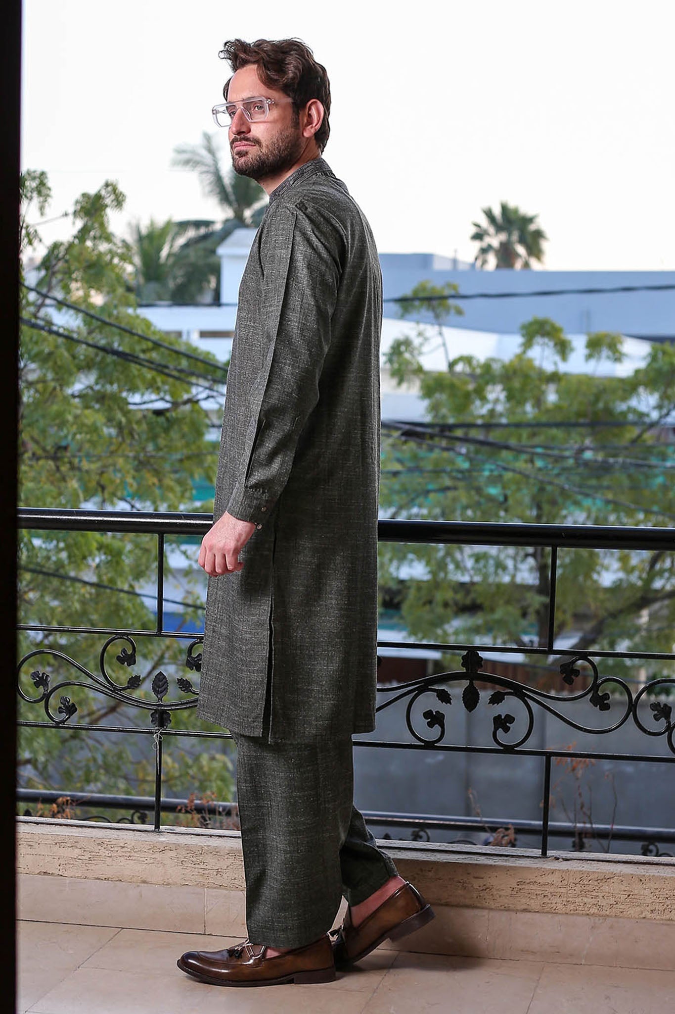 Real Image Mens Kurta Shalwar Winter Collection'2025-D-513 Grey