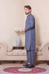 Real Image Mens Kurta Shalwar Winter Collection'2025-D-514 Blue