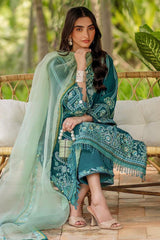 Siraa Lawn By Sadaf Fawad Khan Unstitched 3 Piece Emb Lawn Vol-02 Suit-13-Faizah-A