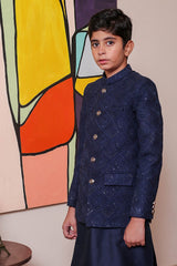 Real Image Kids Prince Coat Collection'2025-OKPC-008 Smart Fit Navy