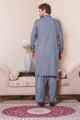 Real Image Mens Kurta Shalwar Winter Collection'2025-D-523 Dark Grey